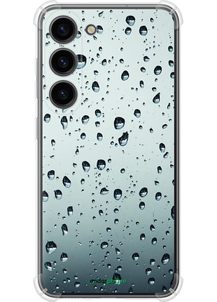 Чехол на samsung galaxy s23 стекло в каплях "848sp-2907-8094", чехол для телефона