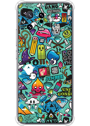 Чехол на xiaomi 13 стикер бомбинг 1 "693sp-2957-8094", чехол для телефона