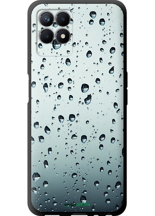 Чехол на realme 8i стекло в каплях "848b-2518-8094", чехол для телефона, чехол для телефона, чехол для телефона