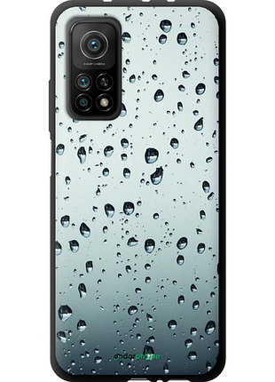 Чехол на xiaomi mi 10t стекло в каплях "848b-2096-8094", чехол для телефона