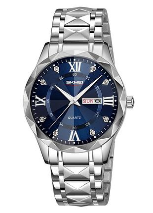 Наручные часы наручные часы наручные времена наручныеремя skmei 9369sibu silver-blue, часы наручные, часы мужские, часы