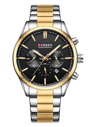 Наручные часы curren 8446 silver-gold-black