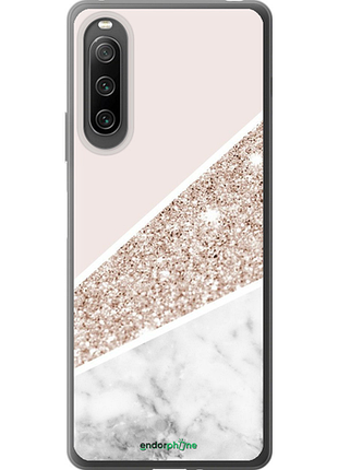 Чехол на sony xperia 10 iv пастельный мрамор "4342u-2789-8094"