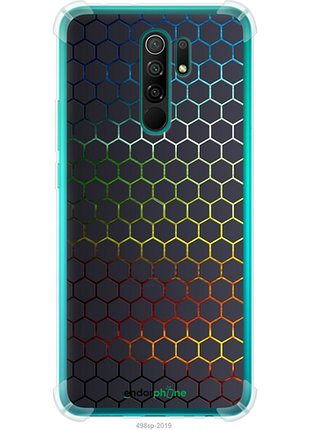 Чехол на xiaomi redmi 9 переливающиеся соты "498sp-2019-8094", чехол для телефона