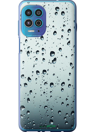 Чехол на motorola edge s стекло в каплях "848u-2860-8094"