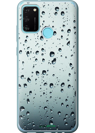 Чехол на huawei honor 9a стекло в каплях "848u-1900-8094", чехол для телефона