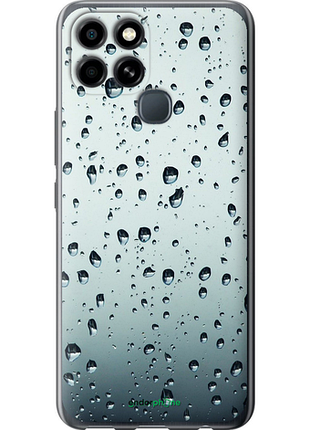 Чехол на infinix smart 6 стекло в каплях "848u-2758-8094", чехол для телефона