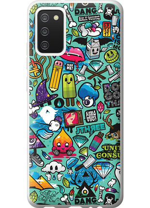 Чехол на samsung galaxy a02s a025f стикер бомбинг 1 "693u-2203-8094"