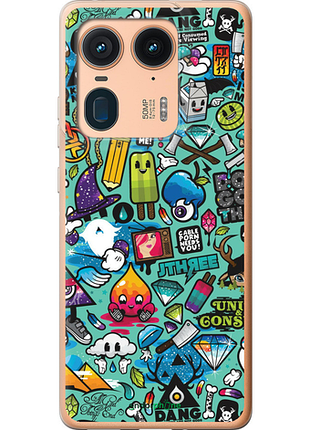 Чехол на motorola edge 50 ultra стикер бомбинг 1 "693u-3760-8094", чехол для телефона