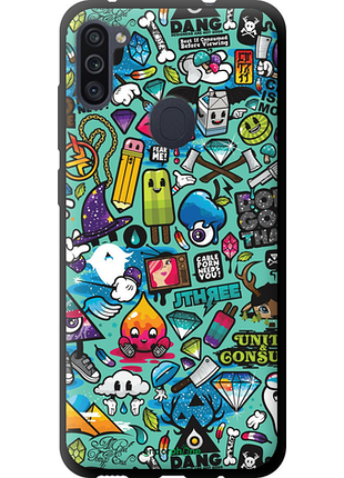 Чехол на samsung galaxy a11 a115f стикер бомбинг 1 "693b-2012-8094", чехол для телефона