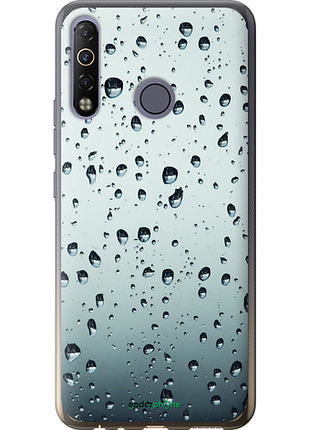 Чехол на tecno camon 12 air cc6 стекло в каплях "848u-2389-8094", чехол для телефона