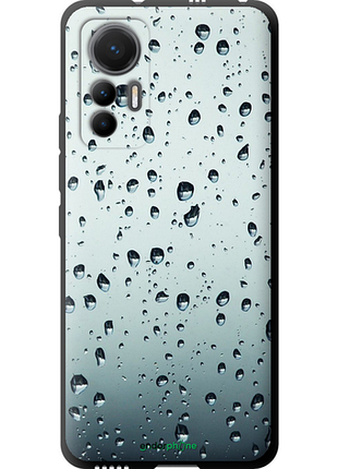 Чехол на xiaomi 12 lite стекло в каплях "848b-2579-8094", чехол для телефона