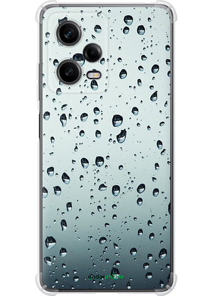 Чехол на xiaomi redmi note 12 pro 5g стекло в каплях "848sp-2932-8094", чехол для телефона