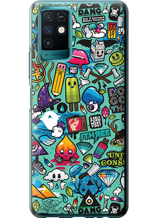 Чехол на infinix note 10 стикер бомбинг 1 "693u-2763-8094", чехол для телефона