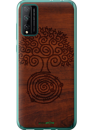 Чехол на huawei honor play 4t pro узор дерева "4119u-1914-8094", чехол для телефона