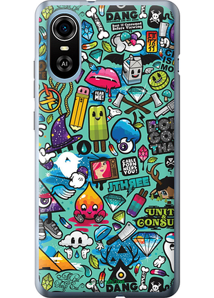 Чехол на zte blade a31 plus стикер бомбинг 1 "693u-2637-8094", чехол для телефона