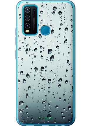 Чехол на vivo y30 стекло в каплях "848u-2154-8094", чехол для телефона