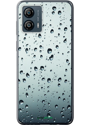 Чехол на motorola moto g53 стекло в каплях "848u-3047-8094", чехол для телефона