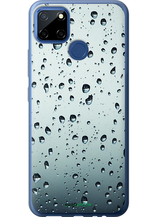 Чехол на realme 7i стекло в каплях "848u-2486-8094", чехол для телефона