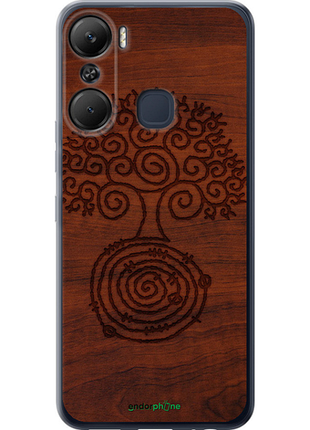 Чехол на infinix hot 12 pro узор дерева "4119u-2868-8094", чехол для телефона