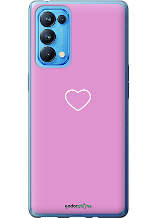 Чехол на oppo reno5 pro сердце 2 "4863u-2239-8094", чехол для телефона