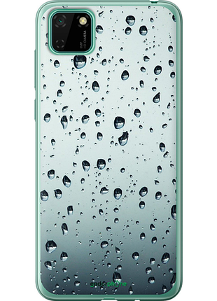 Чехол на huawei y5p стекло в каплях "848u-1936-8094", чехол для телефона