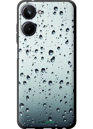 Чехол на realme 10 стекло в каплях "848b-2946-8094", чехол для телефона, чехол для телефона, чехол для телефона