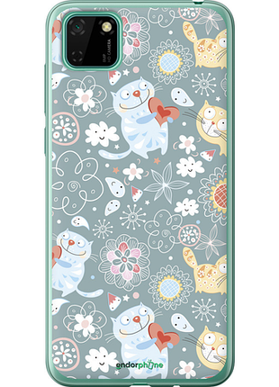 Чехол на huawei y5p котята v3 "1223u-1936-8094", чехол для телефона
