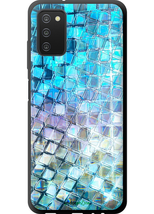 Чехол на samsung galaxy a03s a037f переливающаяся чешуя "227b-2381-8094", чехол для телефона