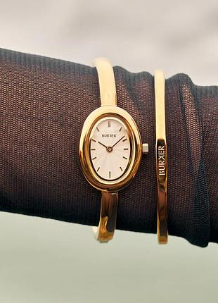 Годинник burker diana gold white