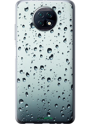 Чехол на xiaomi redmi note 9t стекло в каплях "848u-2261-8094", чехол для телефона