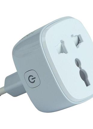 Смарт-розетка ldnio scw1050 wifi smart power plug блютуз v5.0 white