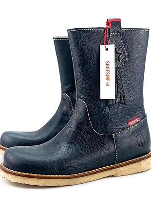 Демисезонные сапоги для мальчика shoesme размер 30. кожаные детские сапожки