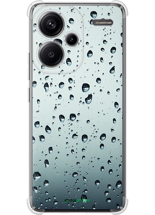Чехол на xiaomi redmi note 13 pro plus 5g стекло в каплях "848sp-3400-8094", чехол для телефона