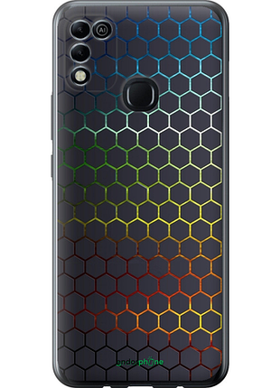 Чохол на infinix hot 11 play переливні стільники "498u-2756-8094", чохол для телефона