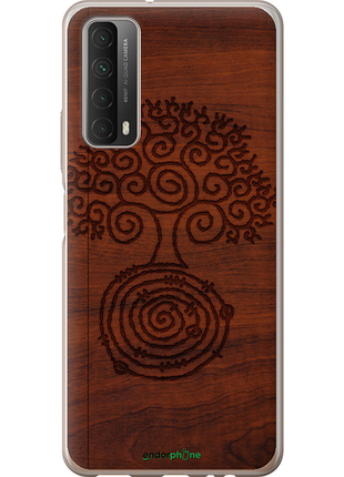 Чехол на huawei p smart 2021 узор дерева "4119u-2100-8094", чехол для телефона