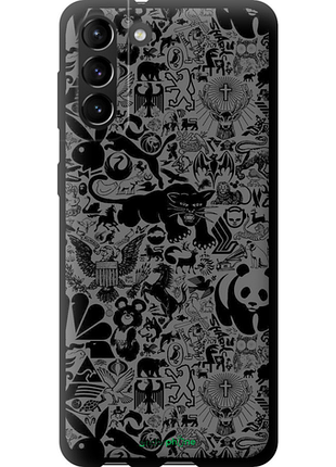 Чохол на samsung galaxy s21 plus чорно-сірий стикер бомбінг "2432b-2115-8094"