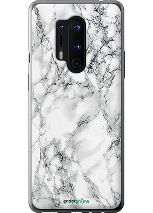 Чохол на oneplus 8 pro мармур білий "4480u-1896-8094", чохол для телефона