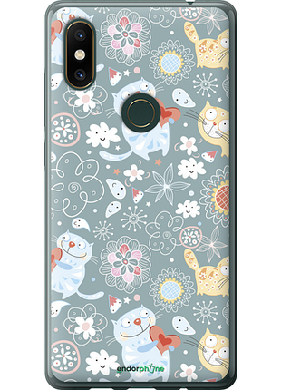 Чехол на xiaomi mi mix 2s котята v3 "1223u-1438-8094", чехол для телефона