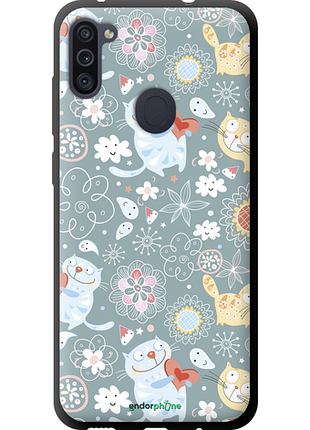 Чехол на samsung galaxy a11 a115f котята v3 "1223b-2012-8094", чехол для телефона