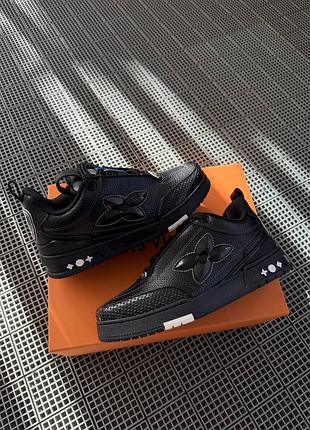 Skate sneaker oversized flower black