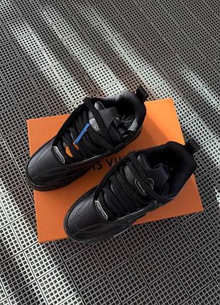 Skate sneaker oversized flower black 4