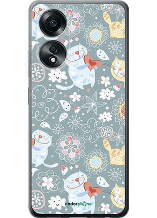 Чехол на oppo a58 4g котята v3 "1223u-3184-8094", чехол для телефона