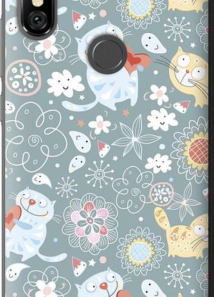Чехол на xiaomi redmi note 6 pro котята v3 "1223u-1551-8094"