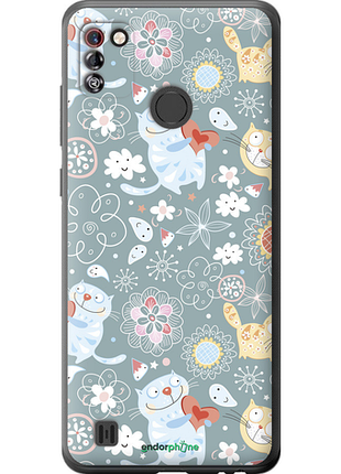 Чехол на tecno pop 4 pro bc3 котята v3 "1223u-2444-8094", чехол для телефона