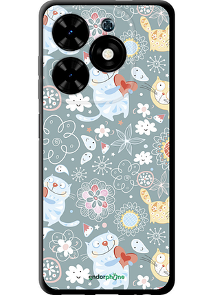 Чехол на tecno spark go 2024 котята v3 "1223b-3432-8094", чехол для телефона