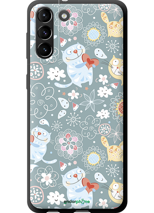 Чехол на samsung galaxy s21 plus котята v3 "1223b-2115-8094"