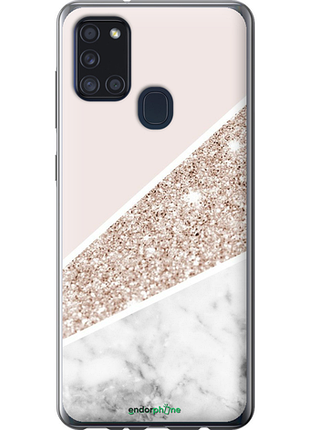 Чехол на samsung galaxy a21s a217f пастельный мрамор "4342u-1943-8094", чехол для телефона