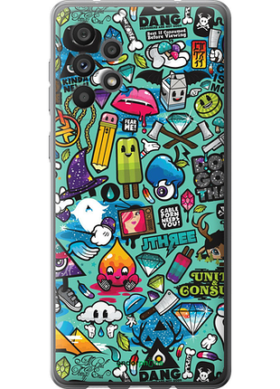 Чехол на samsung galaxy a73 a736b стикер бомбинг 1 "693u-2586-8094", чехол для телефона