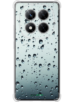 Чехол на xiaomi poco x7 стекло в каплях "848sp-4011-8094", чехол для телефона